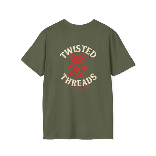 Twisted Threads Adult Graphic T-Shirt — Retro Bear Logo Tee