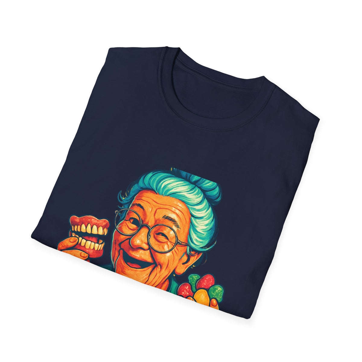 Dark Humor Adult T-Shirt — Grandma Asking 